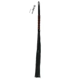 Sportsheets S&M Mahogany Flogger with Faux Leather and Wood Accent 76cm