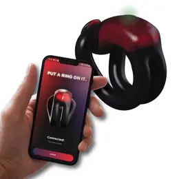 FirmTech Tech Ring Red - Smart Intimate Health Monitor USB Rechargeable