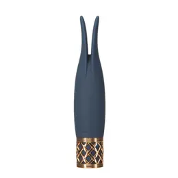Pillow Talk Playful Blue Mini Wand Massager - Silicone, USB Rechargeable