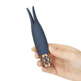 Pillow Talk Playful Blue Mini Wand Massager - Silicone, USB Rechargeable