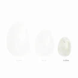 La Gemmes Yoni Egg Clear Quartz S - Small Natural Gemstone Trainer