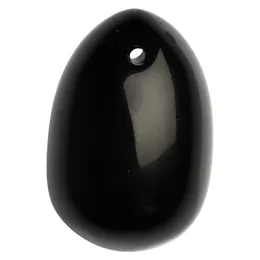 La Gemmes Black Obsidian Egg L - Natural Stone Pelvic Floor Trainer 5x3.5cm