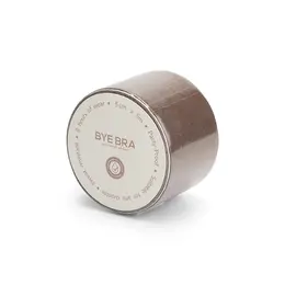Bye Bra Body Tape Brown - Extra-Wide, Hypoallergenic, 5cm x 5m Roll