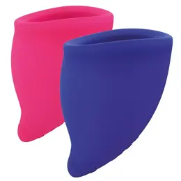 Fun Factory Fun Cup Kit Pink & Ultramarine - Dual Size Menstrual Cups