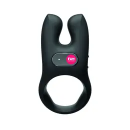 Fun Factory NOS Black - Dual Motor Rechargeable Intimate Ring