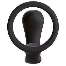 Fun Factory Bootie Ring Slate - Silicone Support Ring & Intimate Plug 6.5cm
