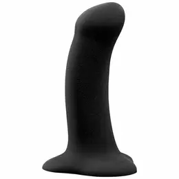 Fun Factory Amor Black Silicone Intimate Model, 14.6 cm, Harness Compatible