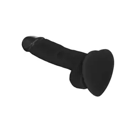 Strap-On-Me Soft Realistic Model Black M - Flexible Silicone System