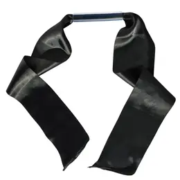 Sportsheets Sex & Mischief Silky Bit Gag with Soft Sash, Black, Adjustable