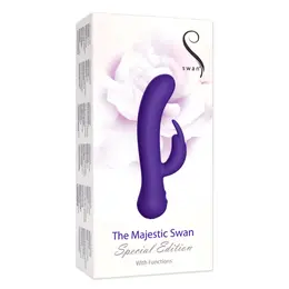 Swan Majestic Swan Special Edition Dual Motor Intimate Machine, Pink, 21cm