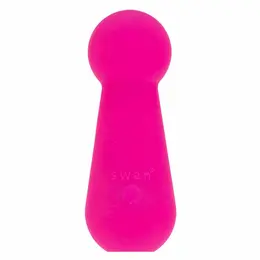 Swan Mini Swan Pawn Compact Vibrating Device, Silicone, USB, Pink