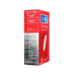 Durex Thin Feel Extra Thin Latex Condoms 10 pcs 56mm Comfort Fit