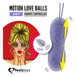 FeelzToys Jivy Motion Pelvic Floor Trainer with Remote, Waterproof, Pink