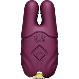 ZALO NAVE Velvet Purple Intimate Clamp Set, App-Controlled, Dual Motors