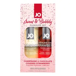 System JO Sweet & Bubbly Gift Set Flavored 2x60ml Water-Based Lubricant