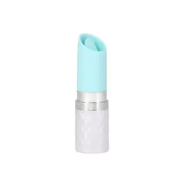 Pillow Talk Lusty Compact Teal Stimulation Device with Swarovski Crystal