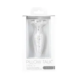 Pillow Talk Fancy Glass Plug with Gem Base & PowerBullet Set, 10 cm