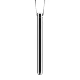 Le Wand Vibrating Necklace Silver - Discreet Jewelry-Style Massager 26''