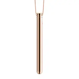Le Wand Vibrating Necklace Rose Gold - Discreet Rechargeable Jewelry 26''