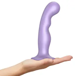 Strap-On-Me Dildo Plug P&G Metallic Lilac M - Liquid Silicone, Ergonomic