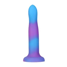 Addiction Rave Bendable Silicone Model Blue/Purple 20cm with PowerBullet