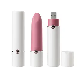 Magic Motion Lotos Compact Lipstick Massager, 7 Modes, App Control, Pink