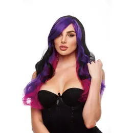 Pleasure Wigs Brandi Model Black & Purple Long Synthetic Wig