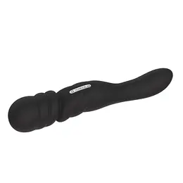 Nalone Jane Black Dual-Ended Vibrating Silicone Massager 23cm