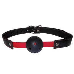 Sportsheets S&M Hush Ball Gag - Adjustable Breathable Model, Black