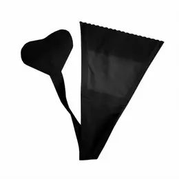 Bye Bra Adhesive Thong Black One Size - Seamless Invisible Lingerie