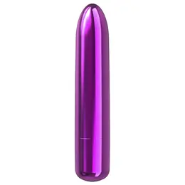 PowerBullet Bullet Point Compact Vibrating Device Purple USB 10 Modes