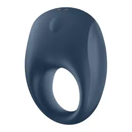 Satisfyer Strong One Intimate Silicone Ring, Deep Vibration, Blue