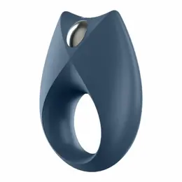 Satisfyer Royal One Rechargeable Silicone Ring with App Control Blue