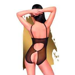 Penthouse Turned On Black Bodystocking with Bows M/L