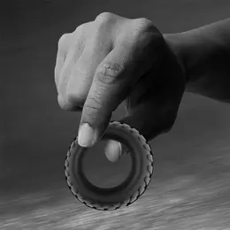 Velv'Or Rooster Floki Silicone Ring Set - 3 Sizes, Black