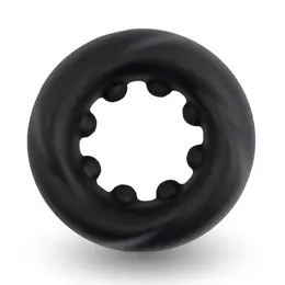 Velv'Or Rooster Cain Silicone Support Ring, Textured, Black, 27 mm
