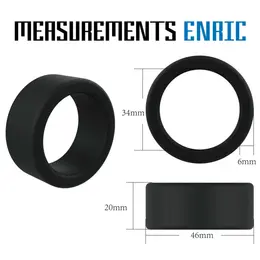 Velv’Or Rooster Enric Silicone Ring Minimalist Design 34 mm Black