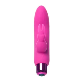 PowerBullet Alice’s Bunny Pink 10-Function Vibrating System USB Waterproof