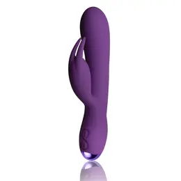 Rocks-Off Flutter Rabbit Intimate Device Purple Silicone Dual Motor