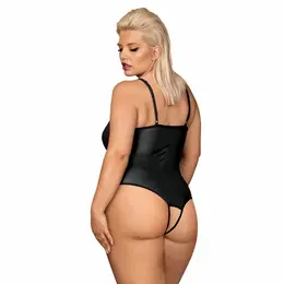 Obsessive Redella Open Design Teddy Black XXL, Adjustable Straps
