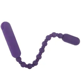 PowerBullet Booty Beads Rechargeable Flexible Silicone Purple