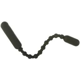 PowerBullet Booty Beads Black Flexible Silicone 7-Mode Intimate Device
