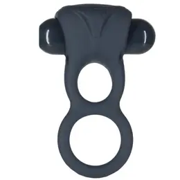 LUX Active Triad Dual Vibrating Ring with Remote Control, Silicone, Black