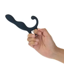 Lux Active LX1 Silicone Anal Trainer with PowerBullet, Black, 10cm