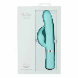 Pillow Talk Lively Teal Dual Motor Silicone Massager USB Rechargeable