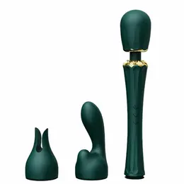 ZALO Kyro Turquoise Green Wand - Direct Power 2.0, 2 Attachments, USB