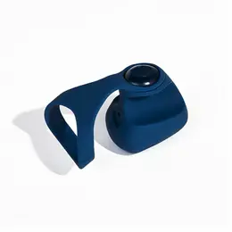 Dame Products Fin Navy - Compact Wearable Personal Massager, 3 Speeds