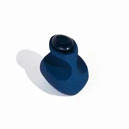Dame Products Fin Navy - Compact Wearable Personal Massager, 3 Speeds