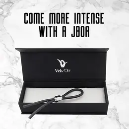Velv’Or JBoa 305 Adjustable Silicone Ring Black/Silver 13cm