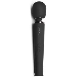 Le Wand Massager Black - Rechargeable Multi-Speed Silicone Wand